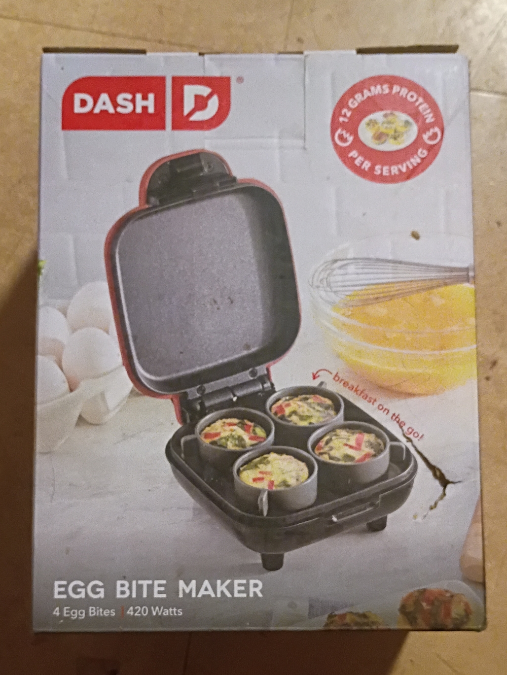 Ash Dash Egg Bite Maker in Red and Black